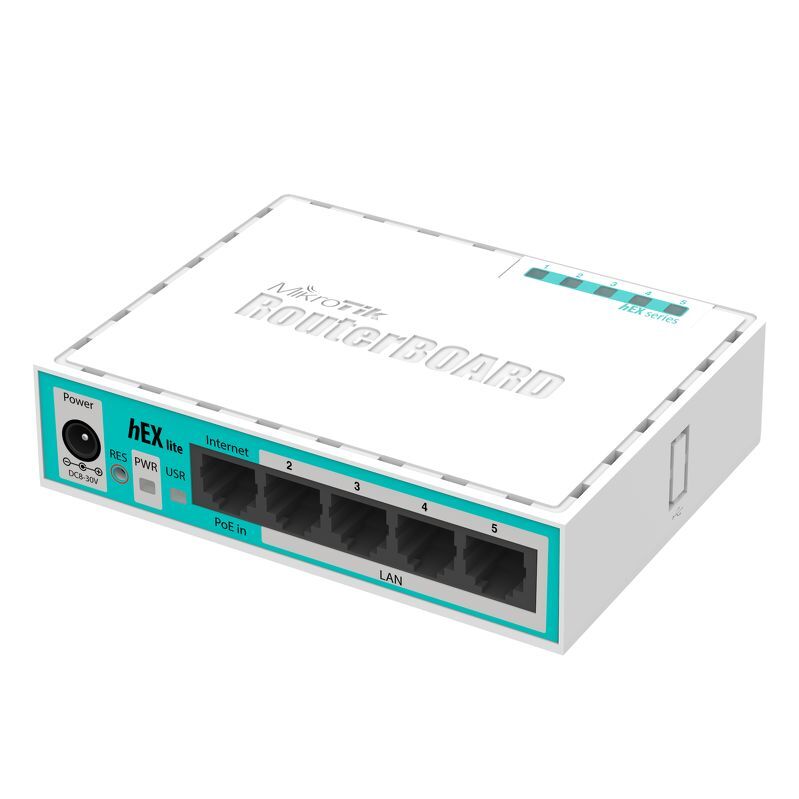 Vezetékes Router 5 x 10/100 RJ45 RouterBOARD RB750 r2