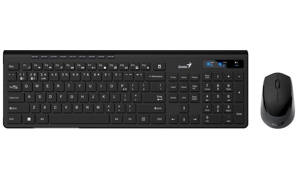 Genius SlimStar 8230 Wireless Bluetooth Keyboard Combo Black HU Genius SlimStar 8230 Wireless Bluetooth Keyboard Combo Black HU