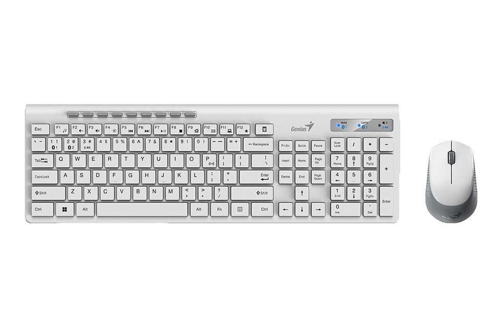 Genius SlimStar 8230 Wireless Bluetooth Keyboard Combo White HU Genius SlimStar 8230 Wireless Bluetooth Keyboard Combo White HU