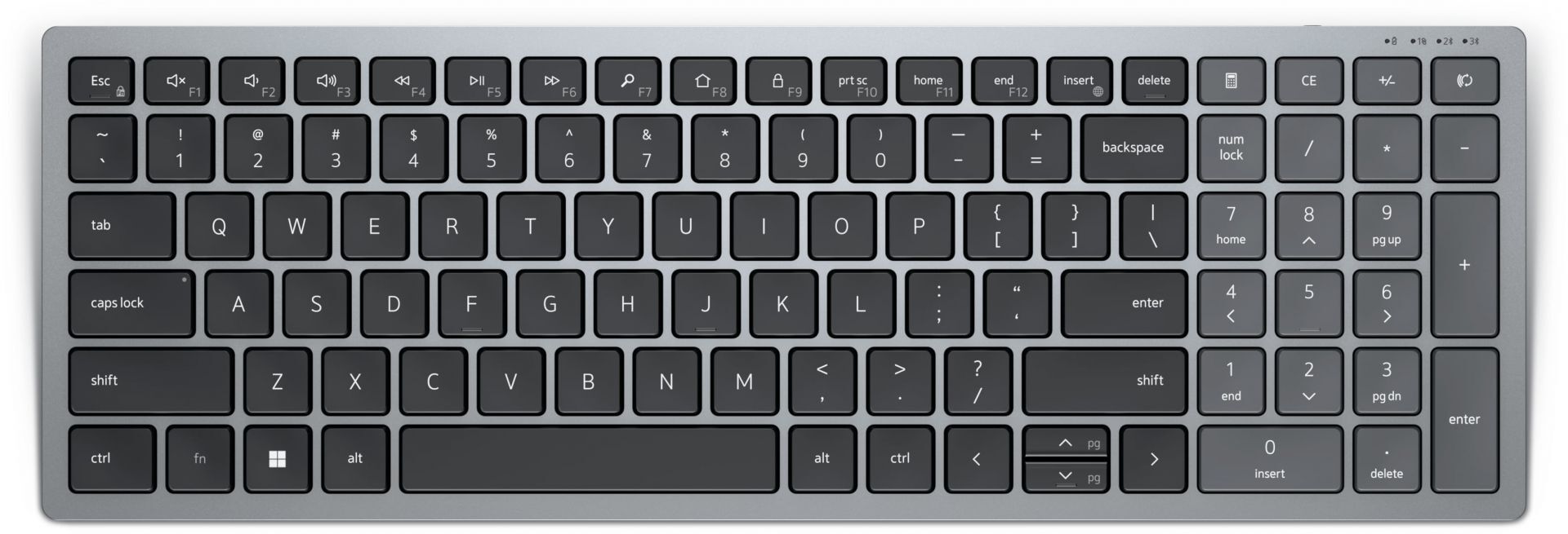 Dell KB740 Compact Multi-Device Wireless Keyboard Titan Gray HU Dell KB740 Compact Multi-Device Wireless Keyboard Titan Gray HU