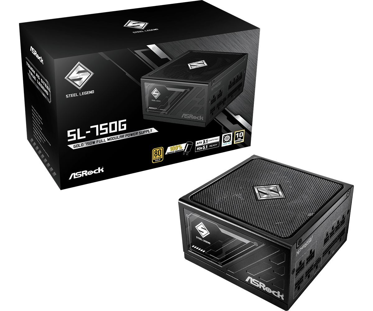 ASRock 750W 80+ Gold Steel Legend SL-750G ASRock 750W 80+ Gold Steel Legend SL-750G