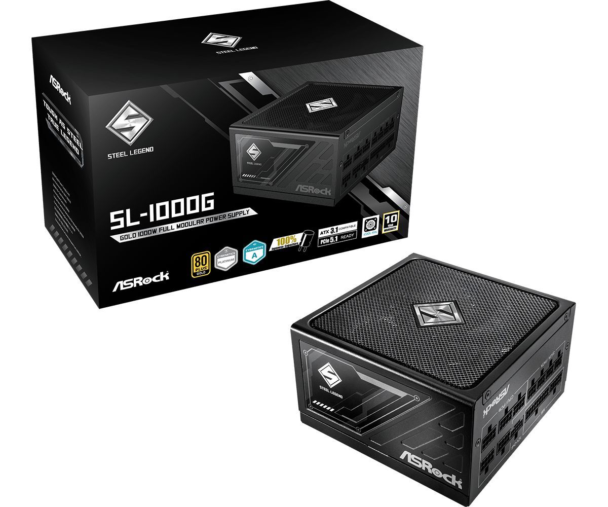 ASRock 1000W 80+ Gold Steel Legend SL-1000G ASRock 1000W 80+ Gold Steel Legend SL-1000G