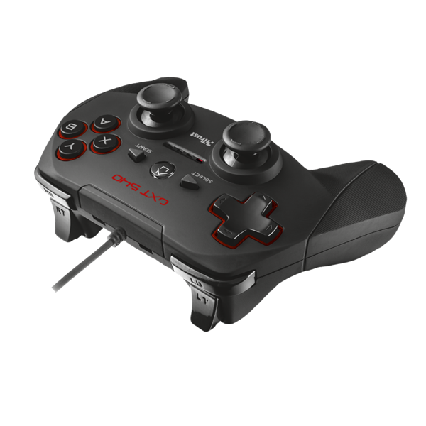 Gamepad - GXT540 (Playstation design; fekete; PC és PS3 kompatibilis.) Gamepad - GXT540 (Playstation design; fekete; PC és PS3 kompatibilis.)
