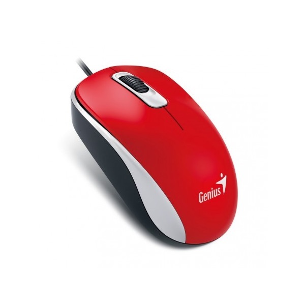 Egér - DX-110 (Vezetékes, 1000 DPI, 3 gomb, USB, piros) Egér - DX-110 (Vezetékes, 1000 DPI, 3 gomb, USB, piros)