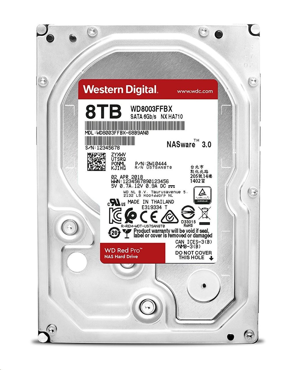 Red Pro - 8TB 7200rpm SATA3 256MB 3.5" Red Pro - 8TB 7200rpm SATA3 256MB 3.5"