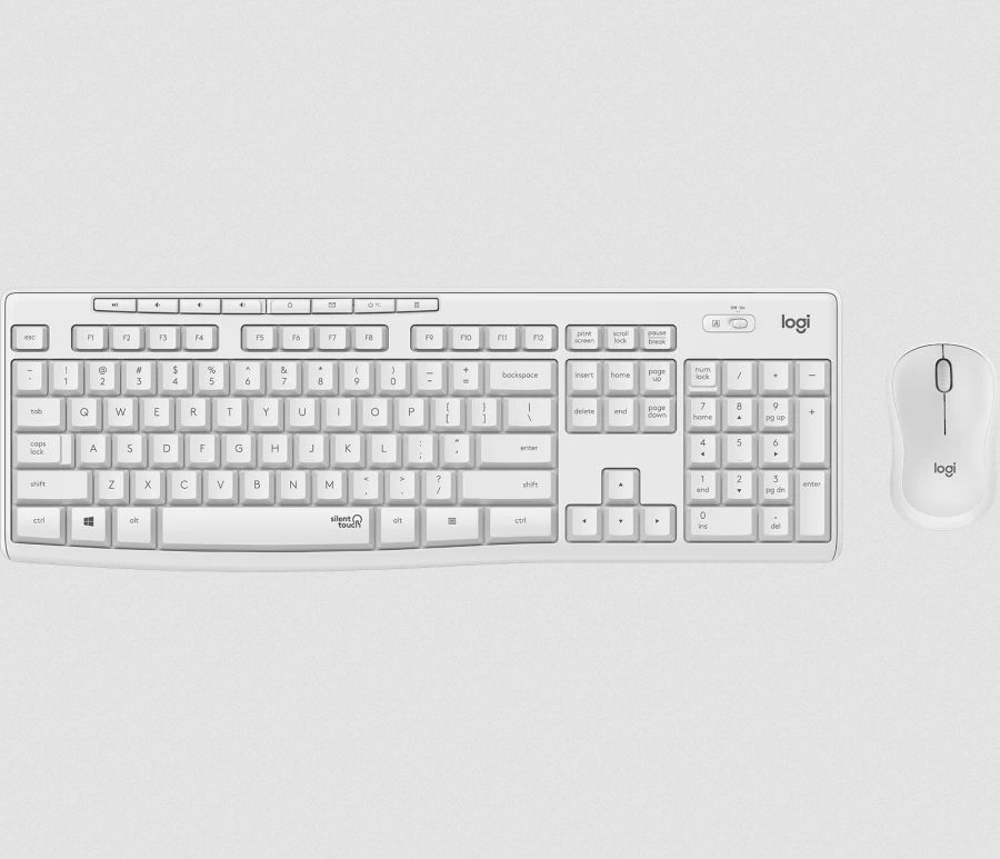 Logitech MK295 Silent wireless keyboard +mouse White HU Logitech MK295 Silent wireless keyboard +mouse White HU